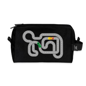 Rennautos - slotcar - Recycelte Kulturtasche - Schwarz - Vorne