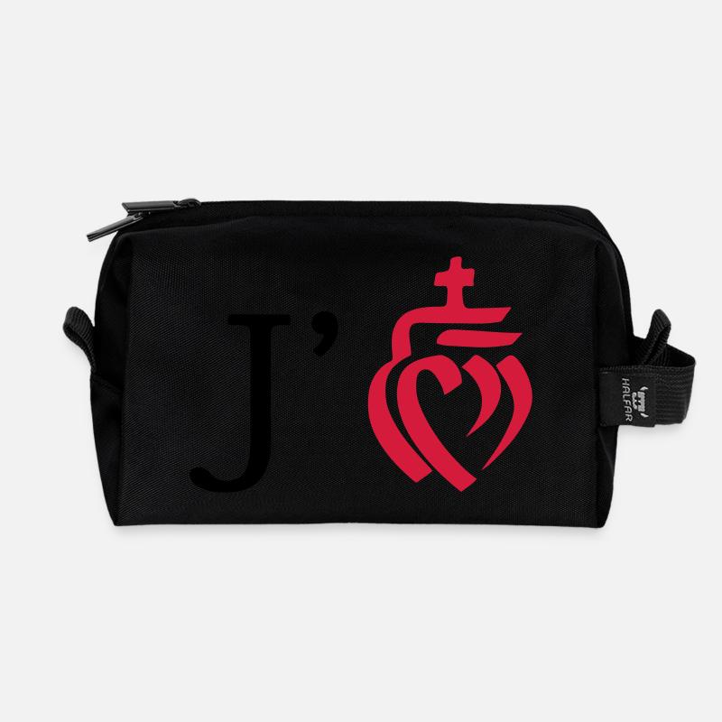 jaime la vendee - Recycled Toiletry Zip Bag - black