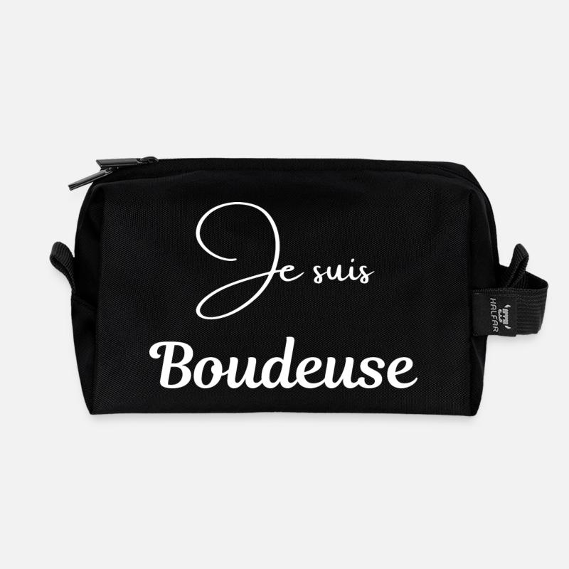 A Je suis 66 - Trousse de toilette en tissu recyclé - noir