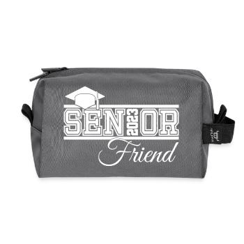 Ami senior 2023 fier ami de diplômé - Trousse de toilette en tissu recyclé - anthracite - Devant