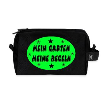 Garten - Recycelte Kulturtasche - Schwarz - Vorne