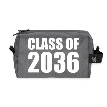 Class of 2036 - Recycelte Kulturtasche - Anthrazit - Vorne