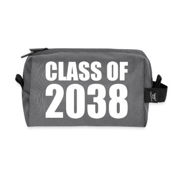 Class of 2038 - Recycled Toiletry Zip Bag - anthracite - Front