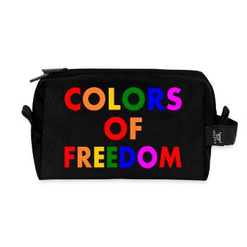 Colors of freedom - Trousse de toilette en tissu recyclé - noir - Devant