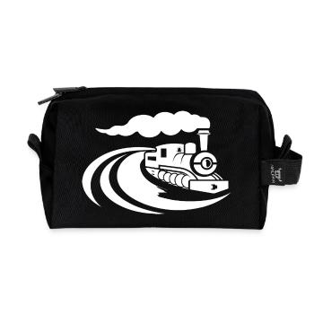 Locomotive - Recycled Toiletry Zip Bag - black - Front