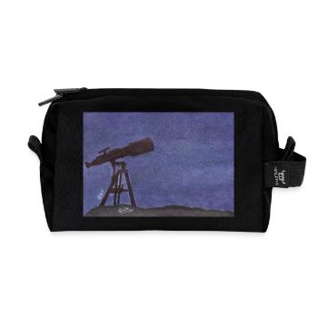 STAR - Recycled Toiletry Zip Bag - black - Front