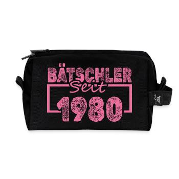 Baccalauréat 1980 - Trousse de toilette en tissu recyclé - noir - Devant