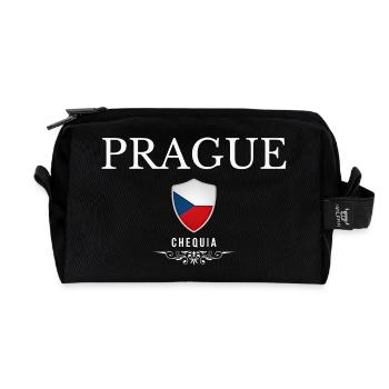 Prag, Tschechische Republik, Souvenir Prag - Recycelte Kulturtasche - Schwarz - Vorne