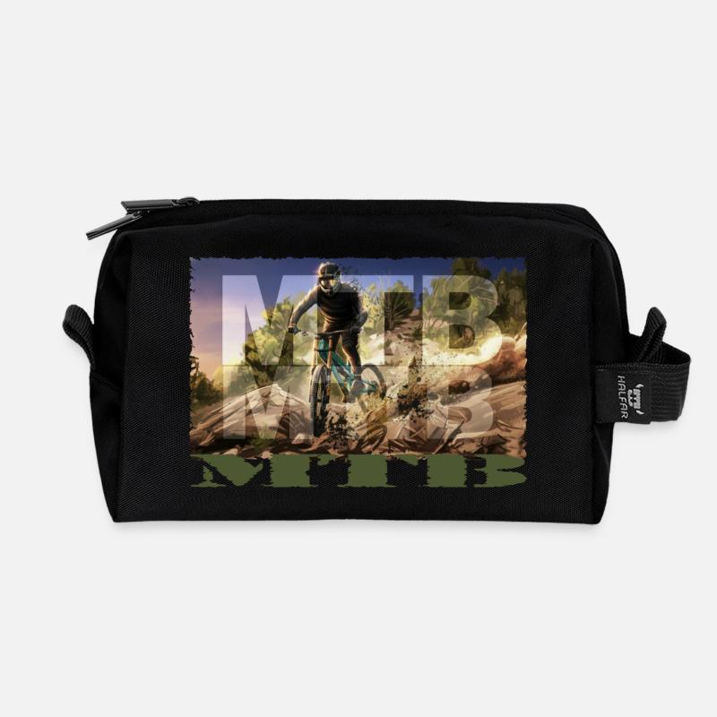 MTB - Recycelte Kulturtasche - Schwarz