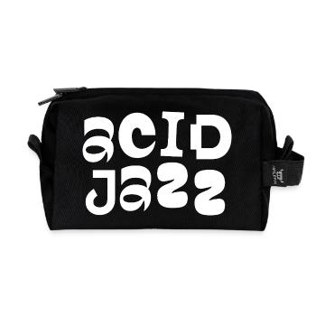 Typographie Gold Jazz Bold - Trousse de toilette en tissu recyclé - noir - Devant