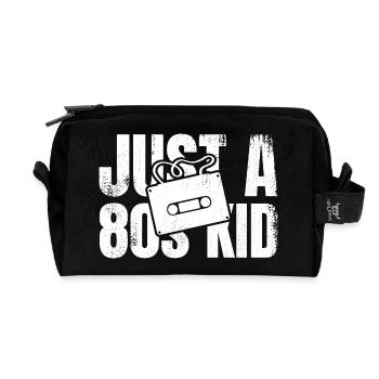 Juste un gamin des années 80 - Trousse de toilette en tissu recyclé - noir - Devant