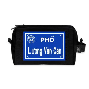 Strassen Schild hanoi Vietnam  - Recycelte Kulturtasche - Schwarz - Vorne