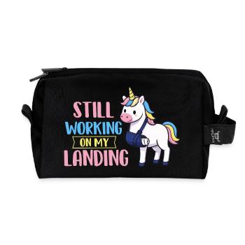 Ich arbeite immer noch an meiner Landungsarm-Erholung - Recycelte Kulturtasche - Schwarz - Vorne