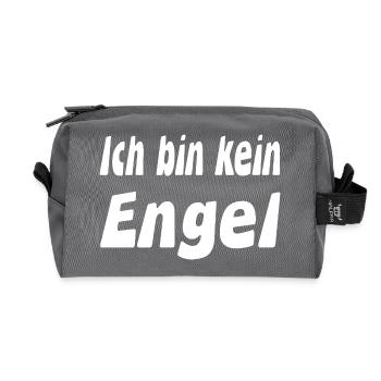 Angel - Recycled Toiletry Zip Bag - anthracite - Front