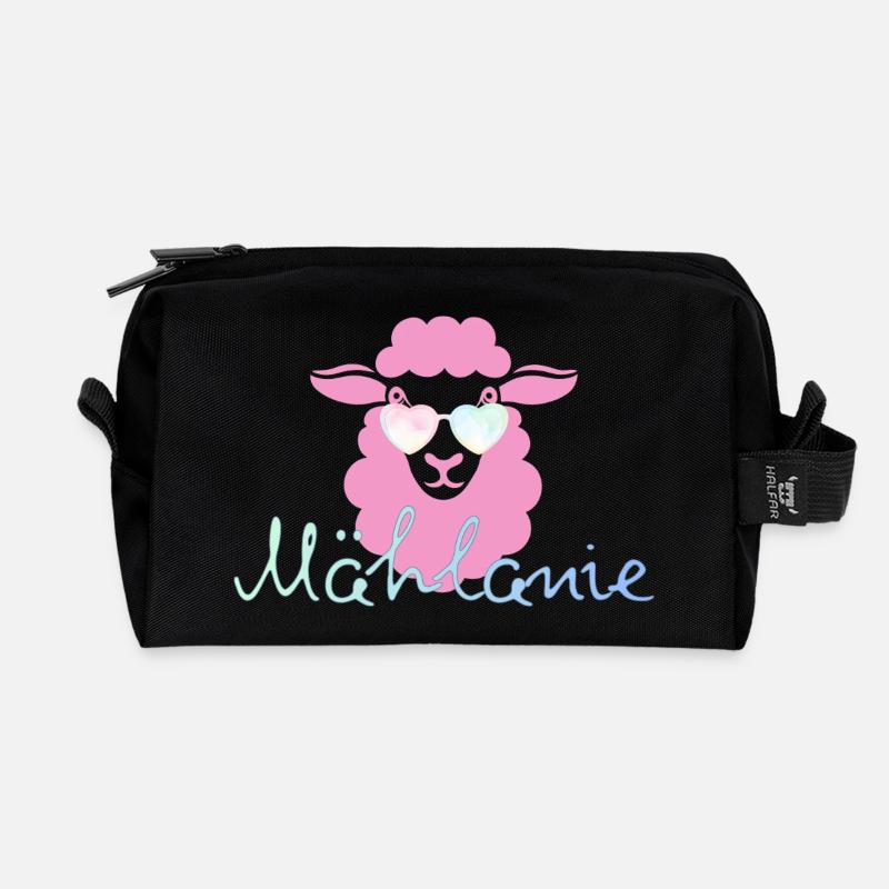 Mählanie - Recycelte Kulturtasche - Schwarz