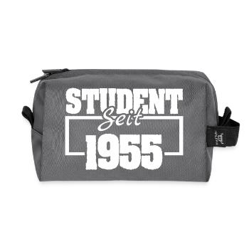 1955 - Trousse de toilette en tissu recyclé - anthracite - Devant