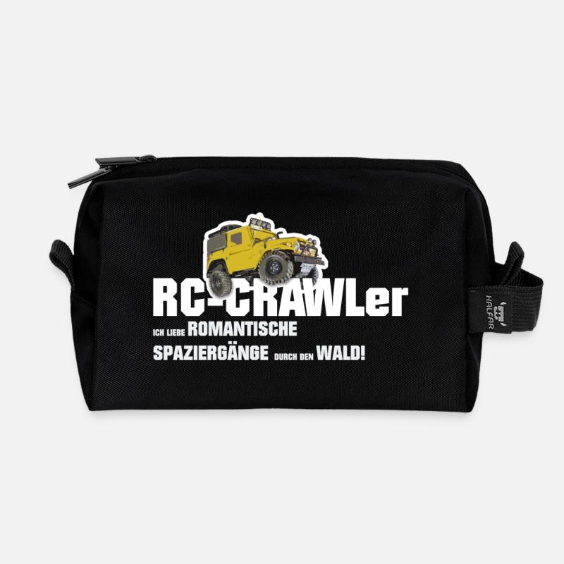 Romantische Spaziergänge mit dem RC-Crawler - Recycelte Kulturtasche - Schwarz
