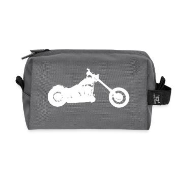 Harrikka softail chopper - Recycled Toiletry Zip Bag - anthracite - Front