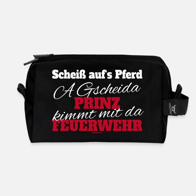 Feuerwehr Prinz - Recycelte Kulturtasche - Schwarz