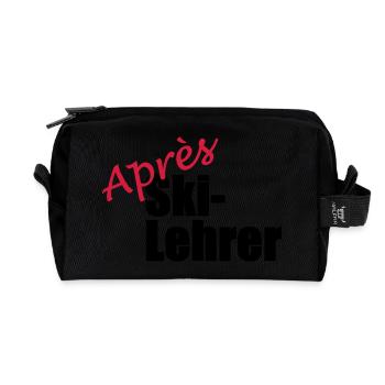 Apres Ski Lehrer - Recycelte Kulturtasche - Schwarz - Vorne