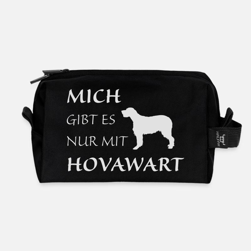 Nur mit Hovawart - Recycelte Kulturtasche - Schwarz