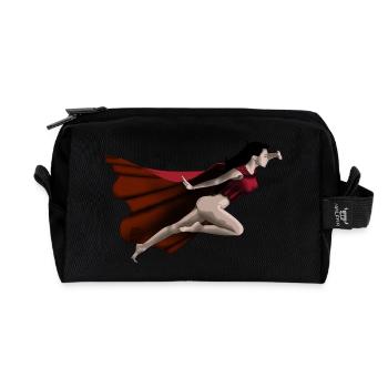 women of steel by CustomStyle - Recycled Toiletry Zip Bag - black - Front
