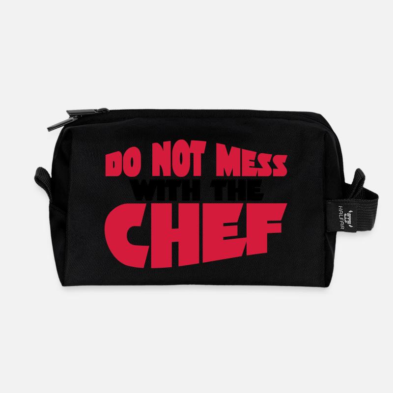 Chef - Recycelte Kulturtasche - Schwarz