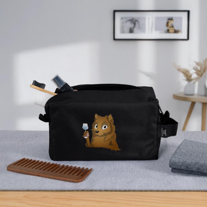 Trinkender oder treibender Spitz Recycelte Kulturtasche