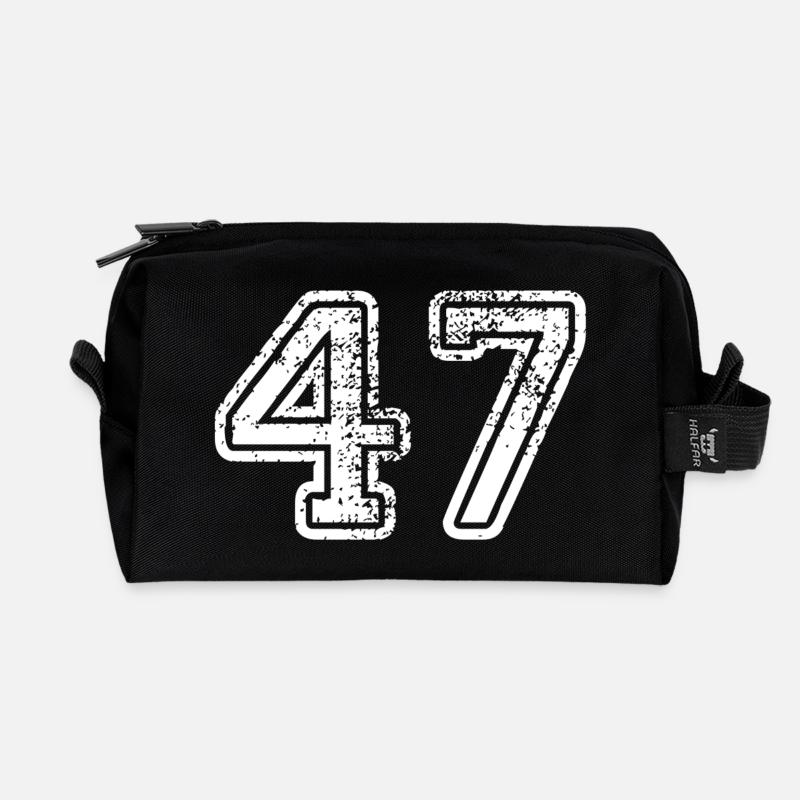 47 - Recycelte Kulturtasche - Schwarz