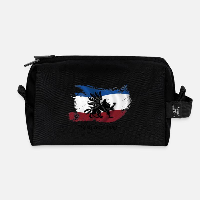 rostocker_jung - Recycelte Kulturtasche - Schwarz