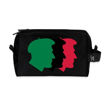 Basque people - Recycled Toiletry Zip Bag - black - Front
