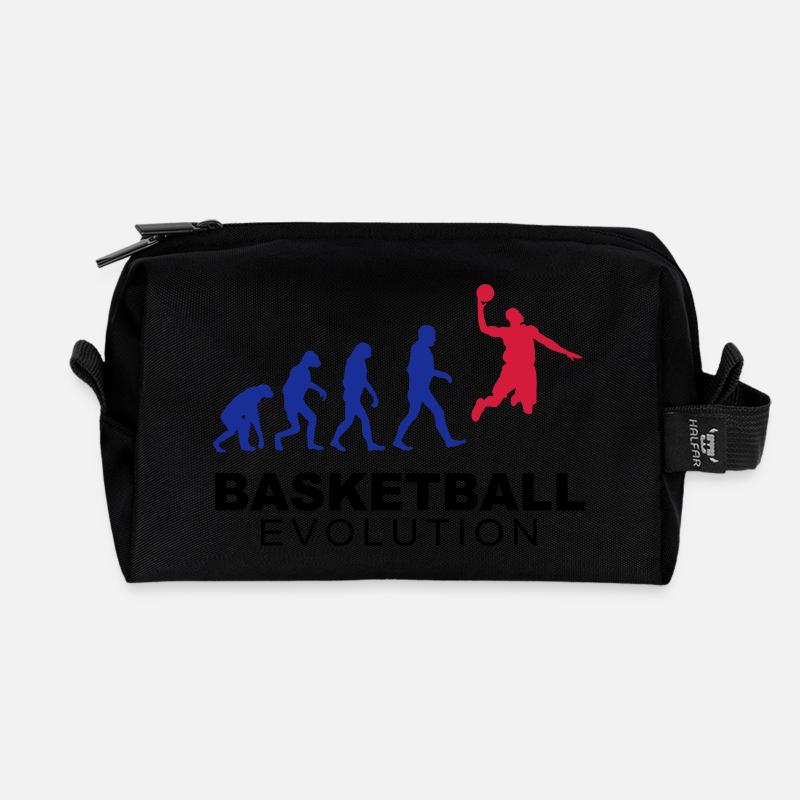 Basketball evolution - Trousse de toilette en tissu recyclé - noir