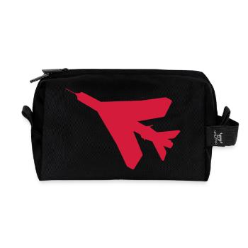 BAC English Electric Lightning Silhouette - Recycled Toiletry Zip Bag - black - Front
