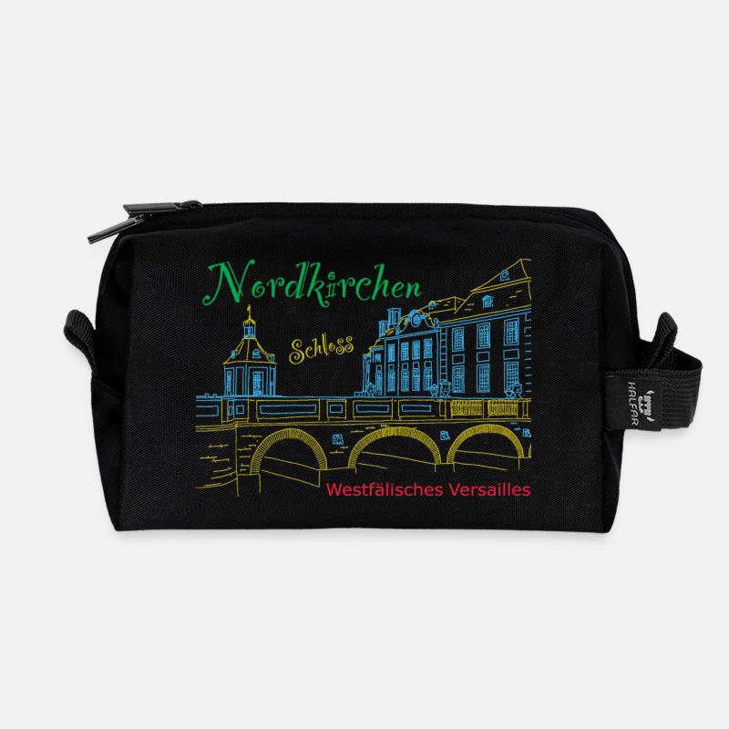Nordkirchen Schloss, Westfälisches Versailles - Recycelte Kulturtasche - Schwarz