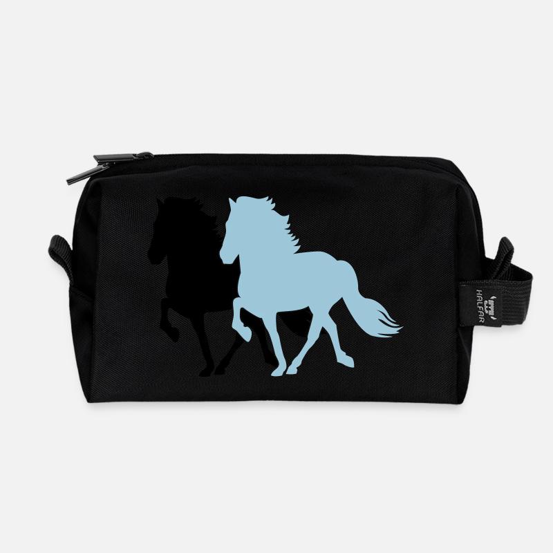 2 Tölter - Recycelte Kulturtasche - Schwarz