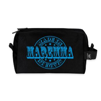 made in maremma m1k2 - Recycled Toiletry Zip Bag - black - Front