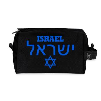 Israel - Recycled Toiletry Zip Bag - black - Front