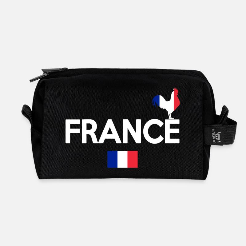 FRANKREICH - Recycelte Kulturtasche - Schwarz