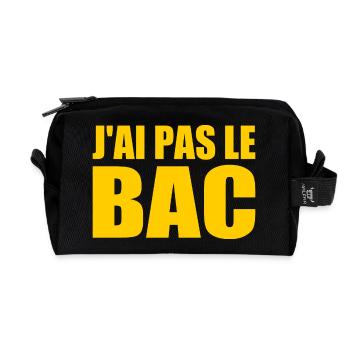 jai pas le bac - Trousse de toilette en tissu recyclé - noir - Devant