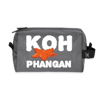 Texte de Koh Phangan - Trousse de toilette en tissu recyclé - anthracite - Devant