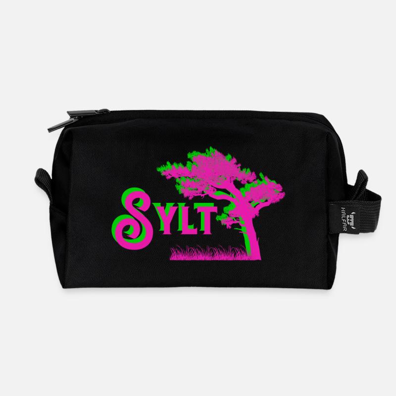 Sylt - Recycled Toiletry Zip Bag - black