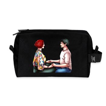 Augenblick - Recycelte Kulturtasche - Schwarz - Vorne