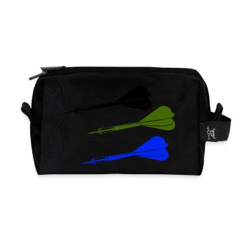 dartpfeile - Recycelte Kulturtasche - Schwarz - Vorne