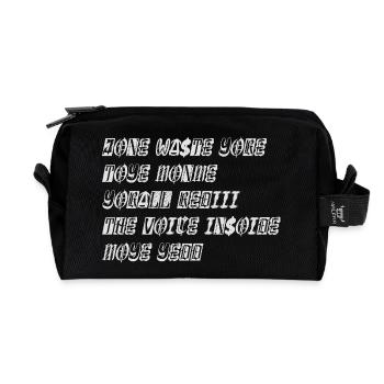JONE WASTE YORE TOYE MONME YORALL REDIII THE VOICE - Trousse de toilette en tissu recyclé - noir - Devant