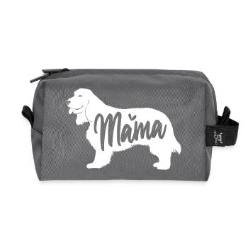 Cocker Spaniel - Trousse de toilette en tissu recyclé - anthracite - Devant