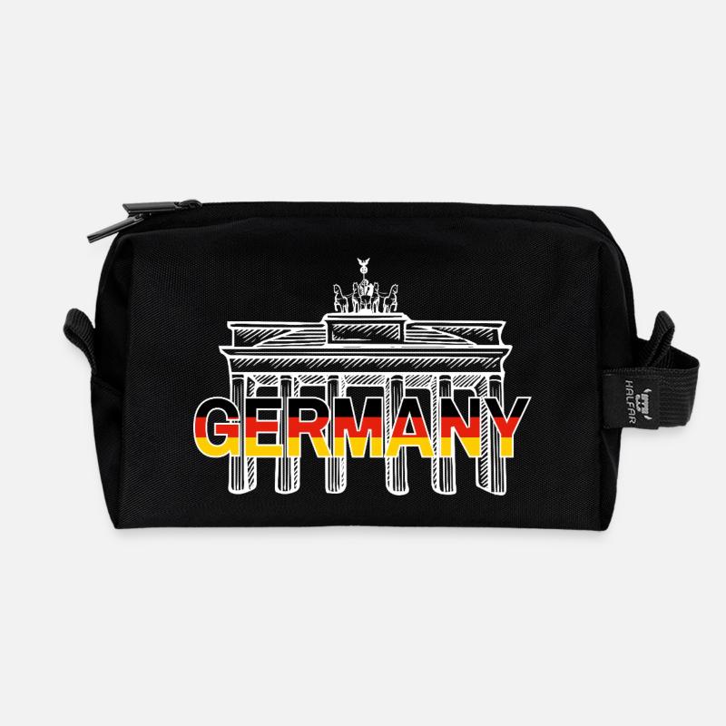 GERMANY - Recycled Toiletry Zip Bag - black