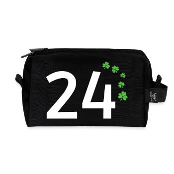 24 - Trousse de toilette en tissu recyclé - noir - Devant