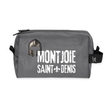 Monjoie Saint Denis Lys Chevalier de France - Trousse de toilette en tissu recyclé - anthracite - Devant