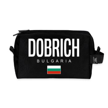 Dobrich Bulgarien - Recycelte Kulturtasche - Schwarz - Vorne