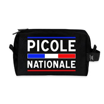 Picole Nationale nouveau design - Trousse de toilette en tissu recyclé - noir - Devant